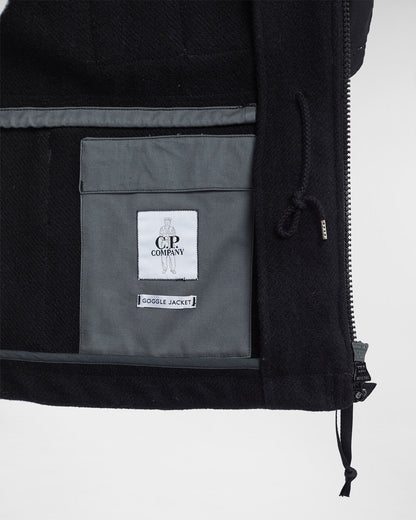 C.P. Duffel Mixed Goggle Jacket Black