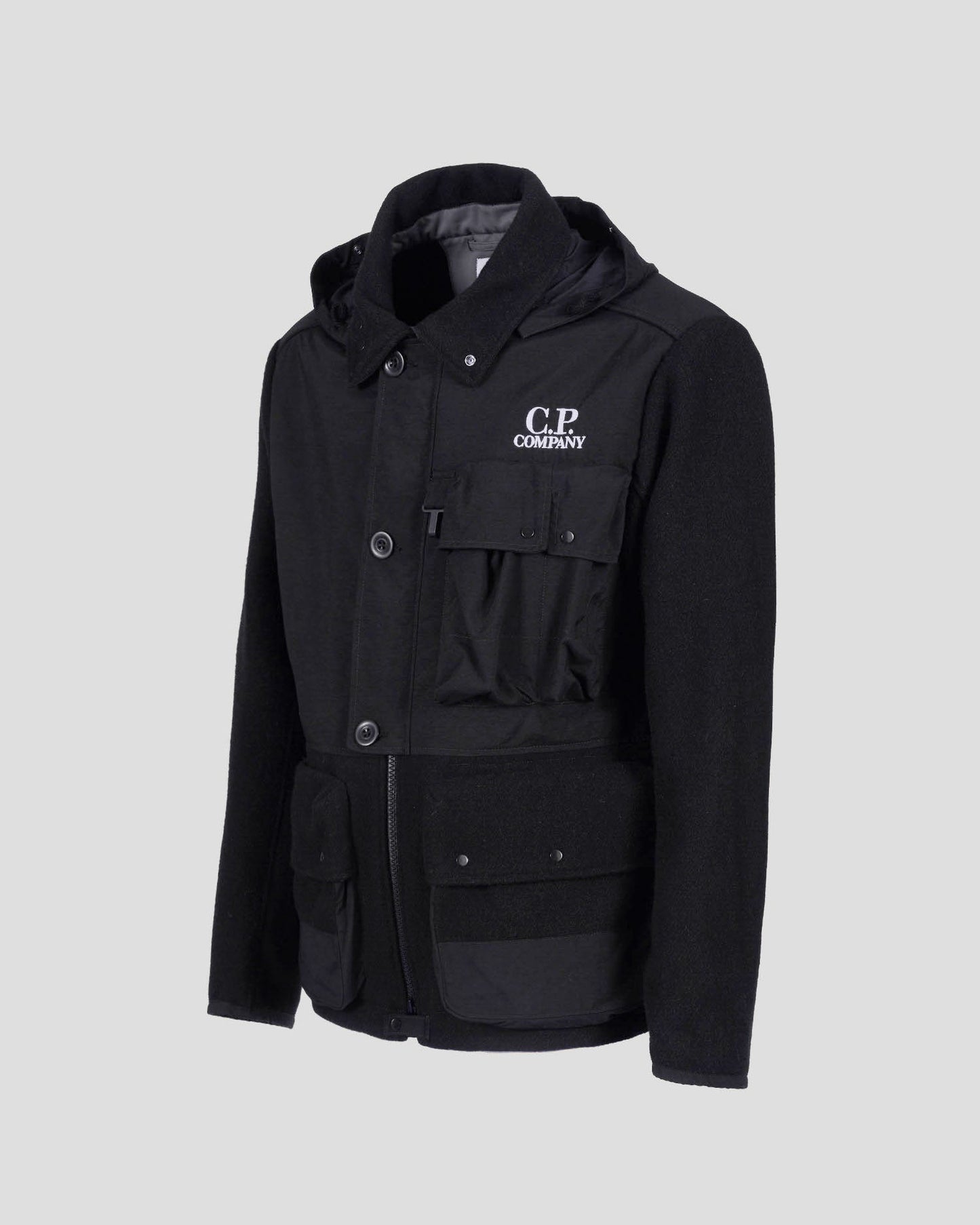 C.P. Duffel Mixed Goggle Jacket Black