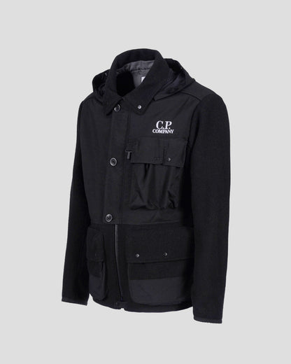 C.P. Duffel Mixed Goggle Jacket Black