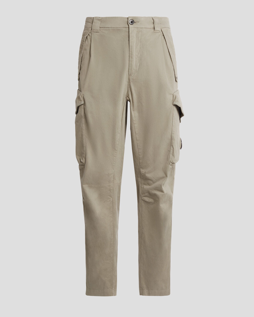 Stretch Sateen Pants Loose Fit Silver Sage