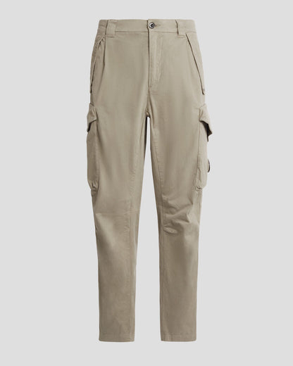 Stretch Sateen Pants Loose Fit Silver Sage