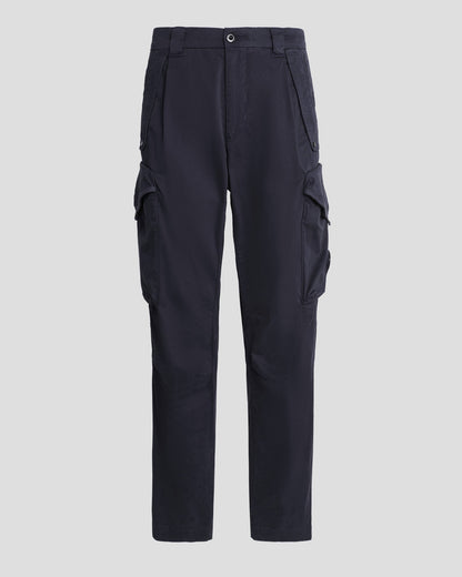 Stretch Sateen Pants Loose Fit Total Eclipse