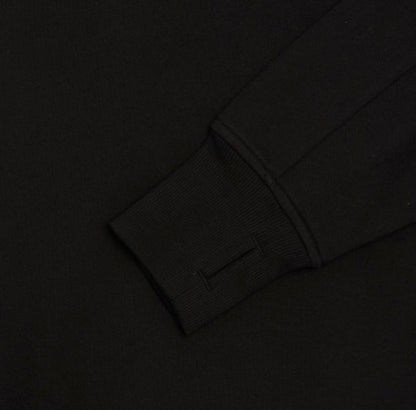 Cp Company 16Cm Diagonal Raised Quarter Zip Lens Sweatshirt In Black