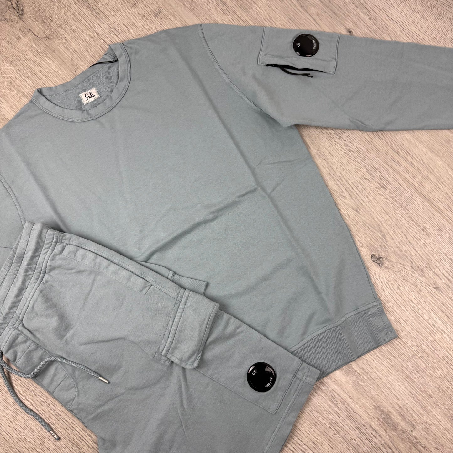 CP Company Light Fleece Tracksuit - Silver Blue
