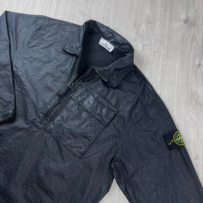 Stone Island Zip Smock - Black