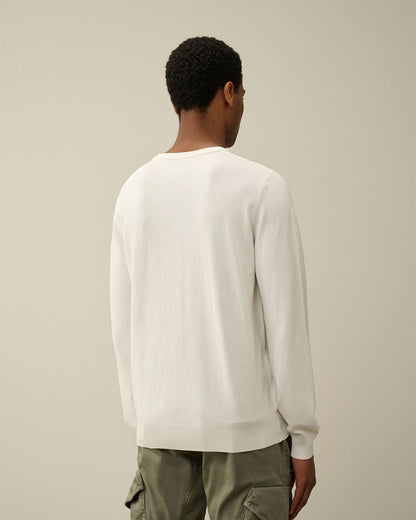 Men's Cotton Crepe Jumper Gauze White