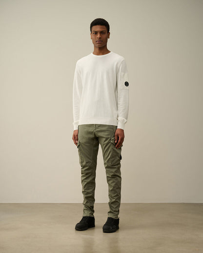 Men's Cotton Crepe Jumper Gauze White