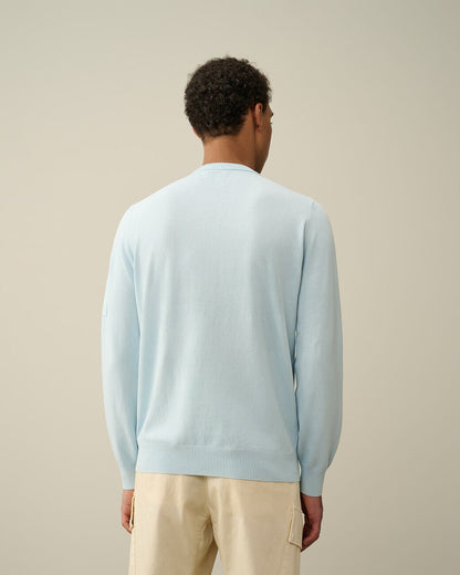 Men's Cotton Crepe Jumper Starlight Blue