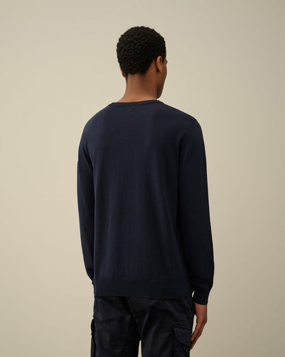 Men's Cotton Crepe Jumper Eclipse-blue
