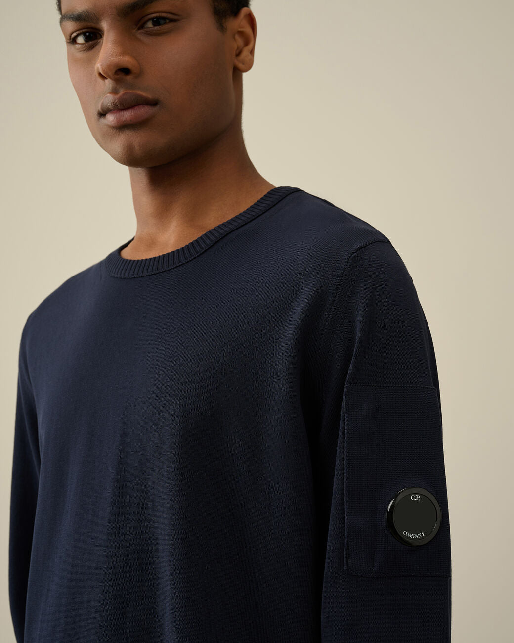 Men's Cotton Crepe Jumper Eclipse-blue