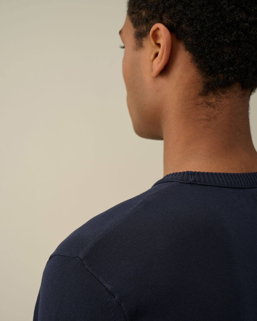 Men's Cotton Crepe Jumper Eclipse-blue