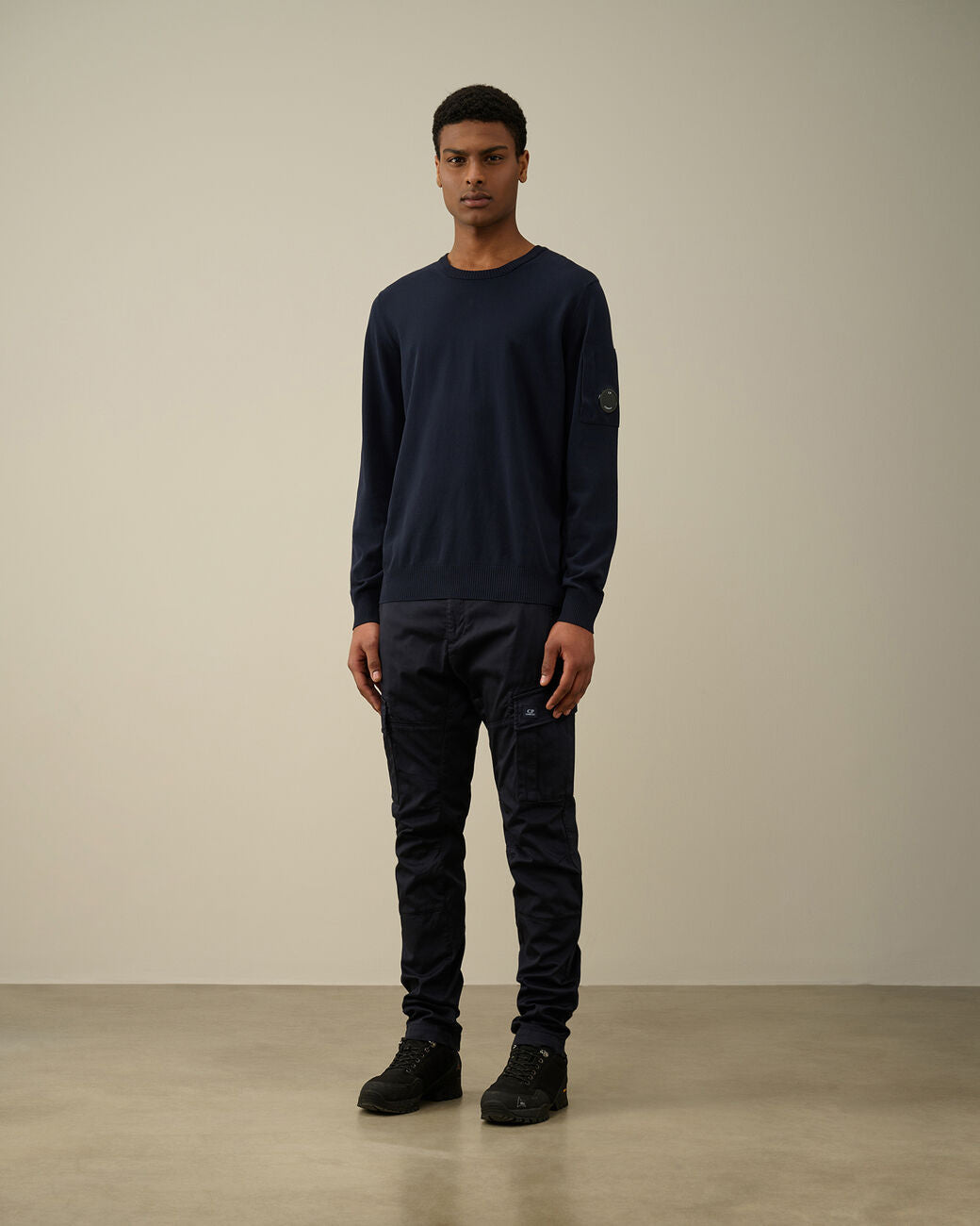 Men's Cotton Crepe Jumper Eclipse-blue