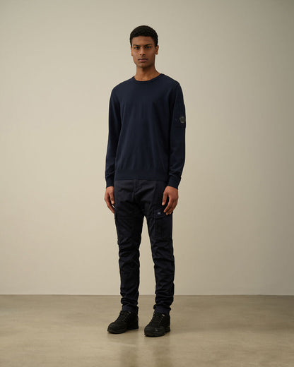 Men's Cotton Crepe Jumper Eclipse-blue