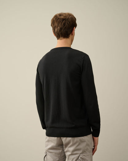 Men's Cotton Crepe Jumper Black