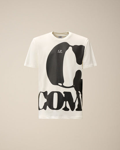 Men's 30/1 Jersey Relaxed Logo T-shirt Gauze White