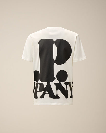 Men's 30/1 Jersey Relaxed Logo T-shirt Gauze White