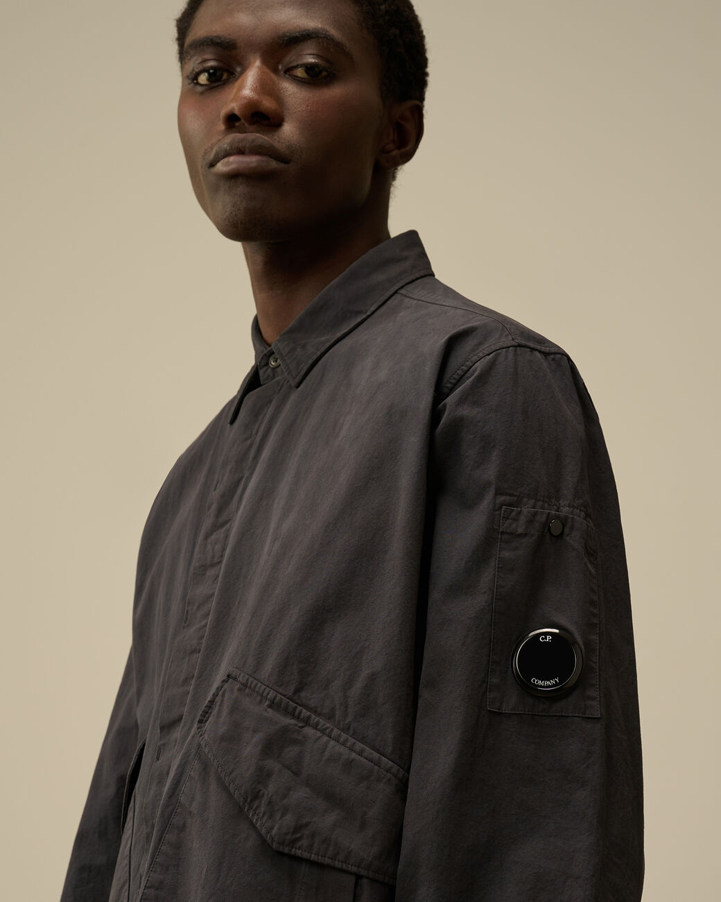 Microreps Diamond Peach Overshirt Black Sand