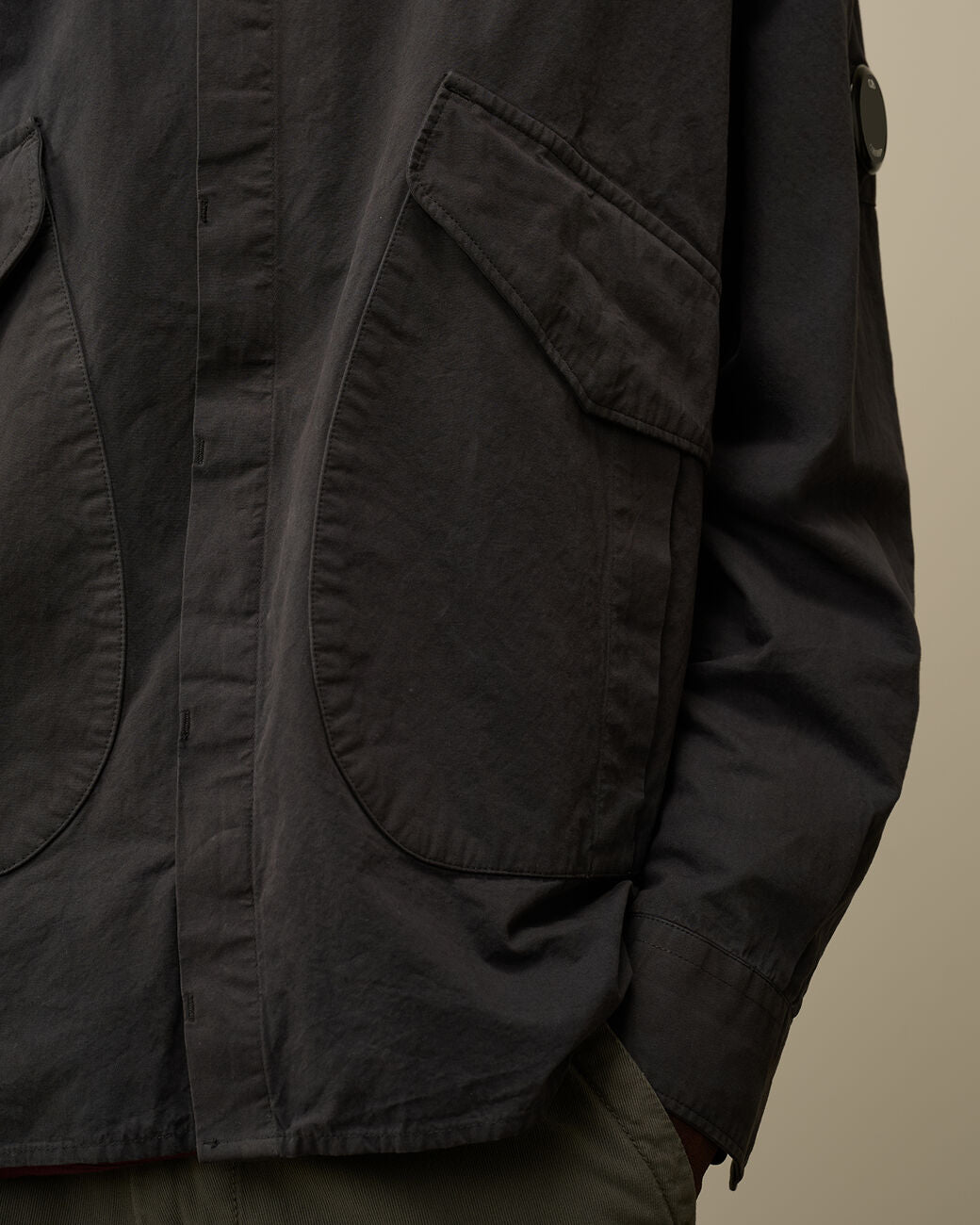 Microreps Diamond Peach Overshirt Black Sand