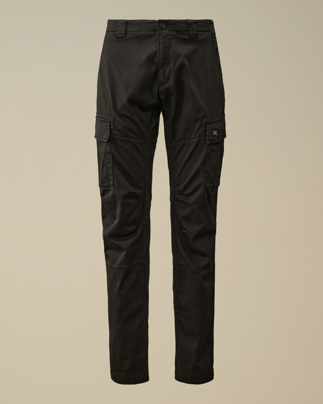 Stretch Sateen Ergonomic Cargo Pants Black