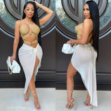 Load image into Gallery viewer, Amber mesh skirt (Nude)
