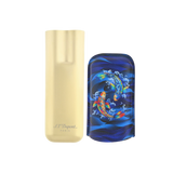 Load image into Gallery viewer, S.T. DUPONT 2 Cigar Case Golden Koi Fish Blue 183497