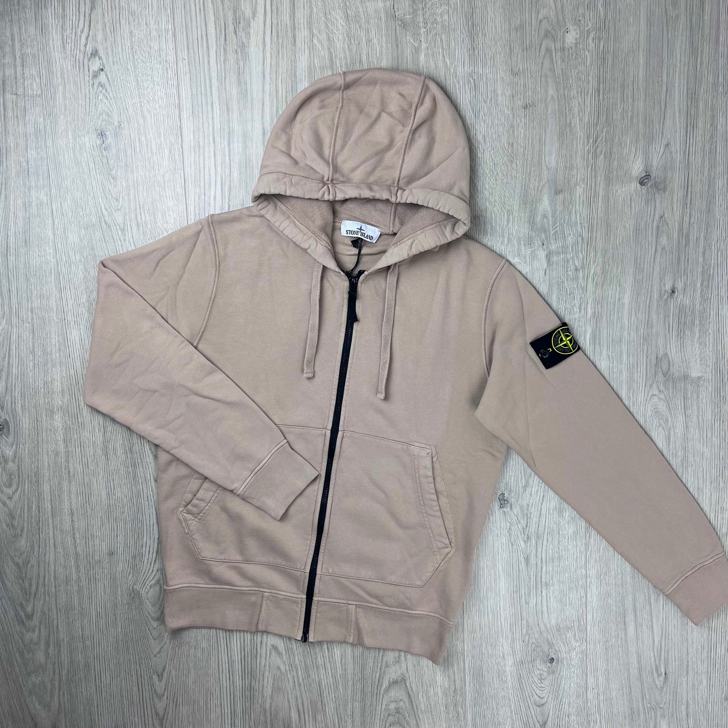 Stone Island Zip Hoodie - Desert