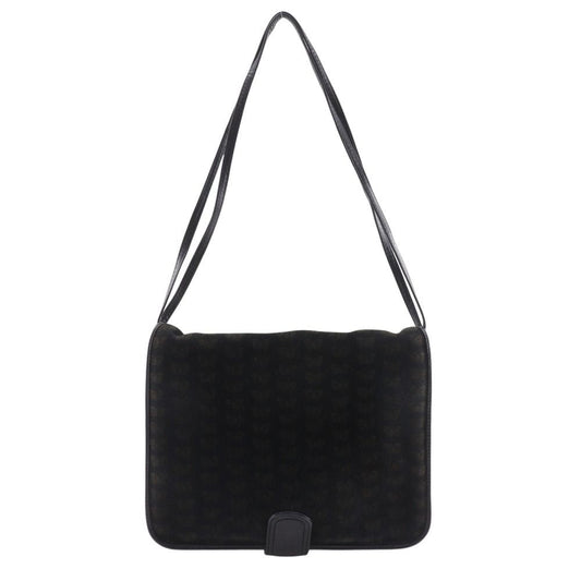 Bottega Veneta 2-Way Shoulder Butterfly Pattern Suede Black Tote Bag