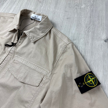 Stone Island Zip Overshirt - Desert