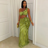 Load image into Gallery viewer, Soirée glam skirt set (Nude/rose gold)