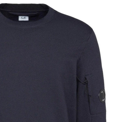 Cp Company 023A Diagonal Raised Lens Sweatshirt In Navy