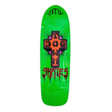 Load image into Gallery viewer, Dogtown Skateboard Deck Bigger Boy Neon Green/Orange Cross 9.5" x 32.4"