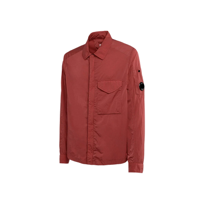 Cp Company Chrome-R Overshirt In 041A Red