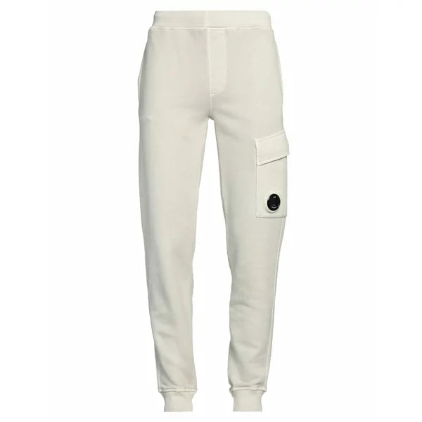 Cp Company 017A Diagonal Raised Lens Joggers In White
