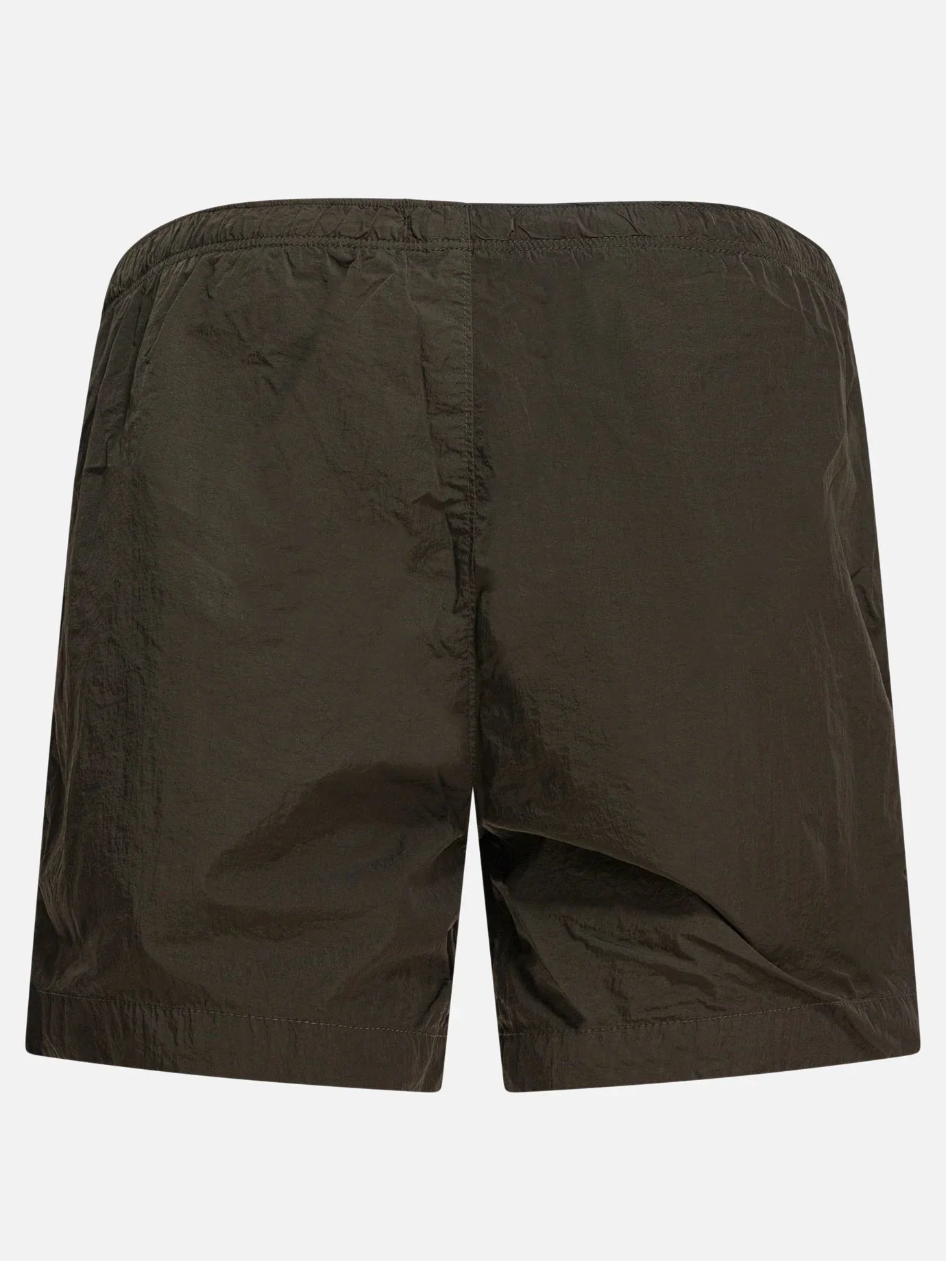 Cp Company Eco-Chrome British Sailor Swim Shorts In Ivy Green With Certilogo