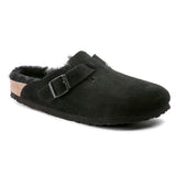 Load image into Gallery viewer, Unisex Boston Shearling Suede Leather Black Medium/Narrow
