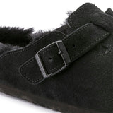 Load image into Gallery viewer, Unisex Boston Shearling Suede Leather Black Regular/Wide