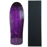 Load image into Gallery viewer, Moose Old School Deck 10" x 30" Stained Purple with Griptape
