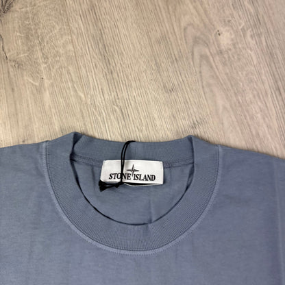 Stone Island Combed Organic Patch T-Shirt - Dark Blue