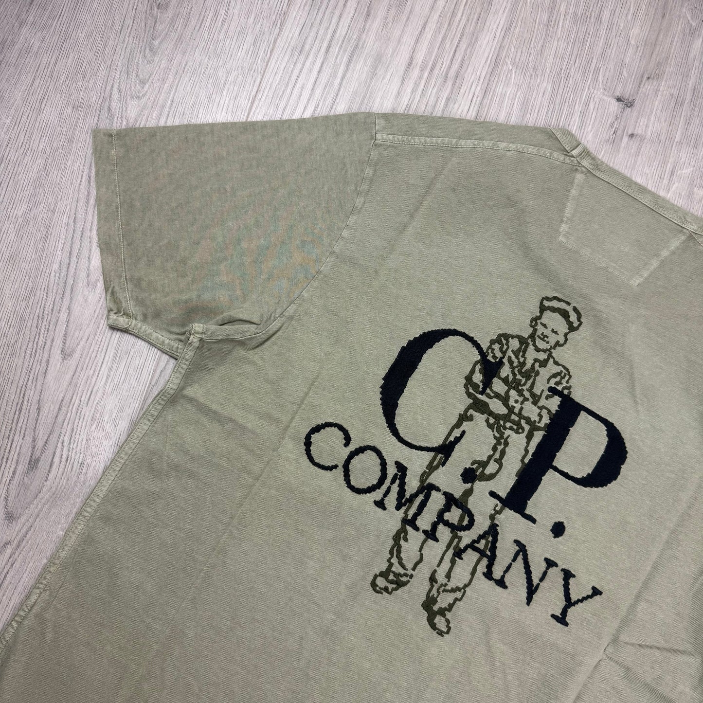CP Company Embroidered Sailor T-Shirt - Moss Gray