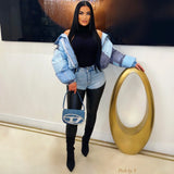 Load image into Gallery viewer, Cosmo leather jeans (Blue/black)