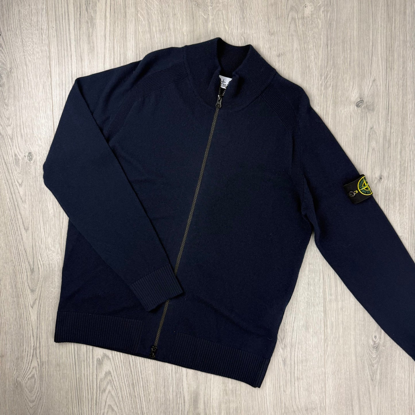 Stone Island Knit Zip Fleece - Navy