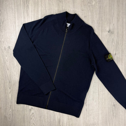 Stone Island Knit Zip Fleece - Navy