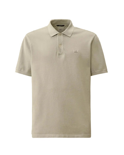Cp Company 180A Resist Dyed Polo Shirt In Blue Fox
