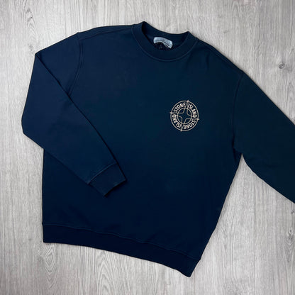 Stone Island Printed Sweatshirt - Navy