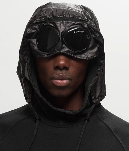 Cp Company Mixed Overhead Hoodie Black