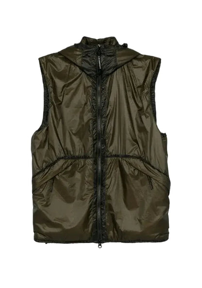 Cp Company 032A Nada Shell Primaloft Goggle Gilet In Ivy Green