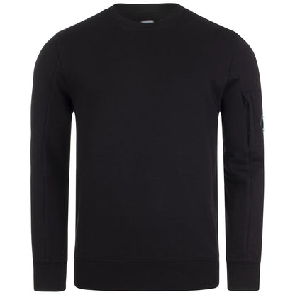 Cp Company 023A Diagonal Raised Lens Sweatshirt In Black