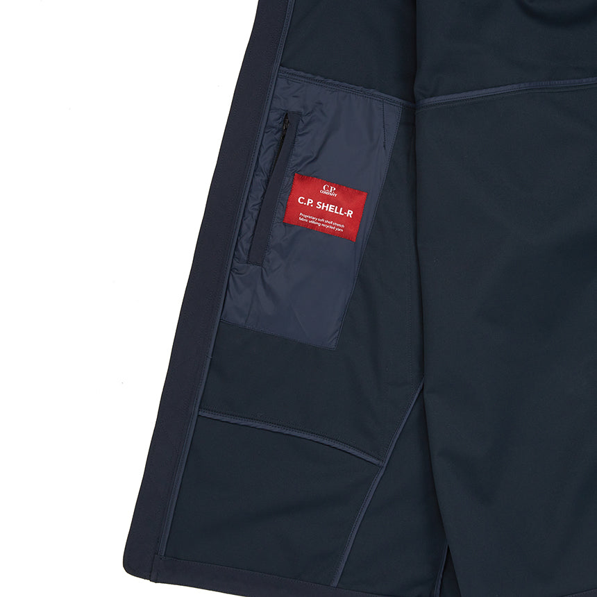 Cp Company 001A Shell-R Goggle Jacket In Navy