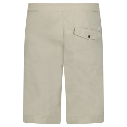 Cp Company Microreps No Peach Logo Bermuda Cargo Shorts In Vintage Khaki With Certilogo