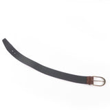 Load image into Gallery viewer, Saint Laurent Logo Croc Shape Pressed Leather Belt Brown 65 Storage